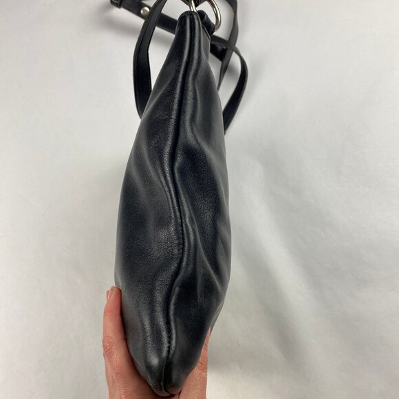 Vintage Y2K Coach 9457 Chelsea Slim Crossbody Bag Purse Black Leather - Picture 7 of 16